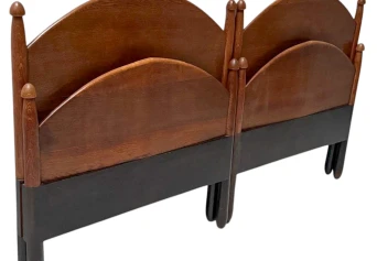 Willem Penaat Art Deco Amsterdamse School Twin Beds for Metz & Co., 1920s